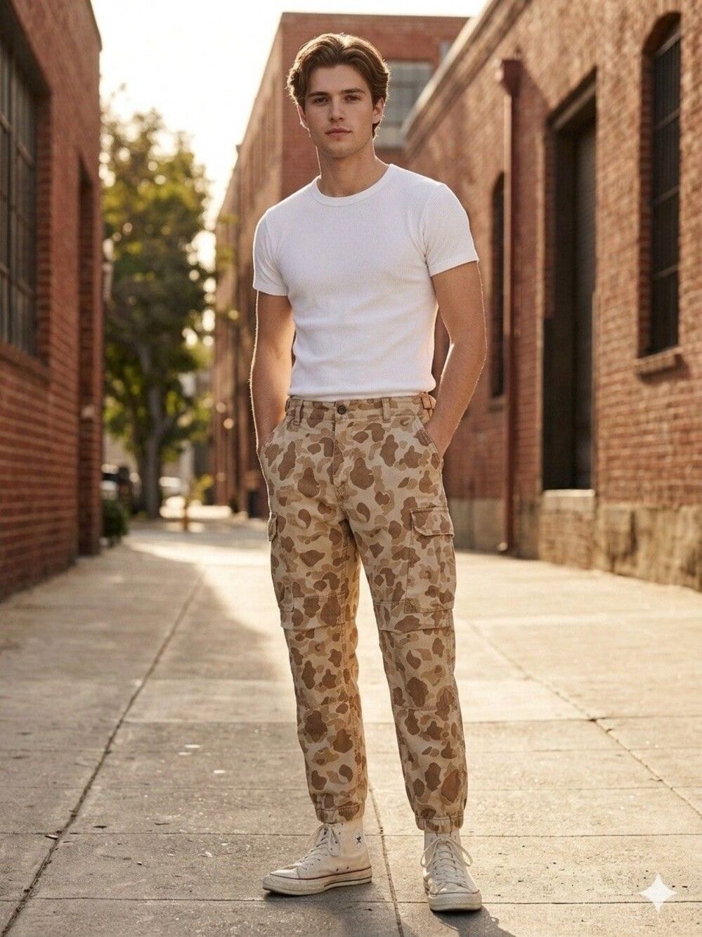 Cherry Los Angeles Duck Camo Cargo Pants - Men's Size 30 - Made in USA